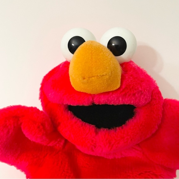 Vtg 1996 Sesame Street Elmo Hand Puppet Tyco - Picture 2 of 16